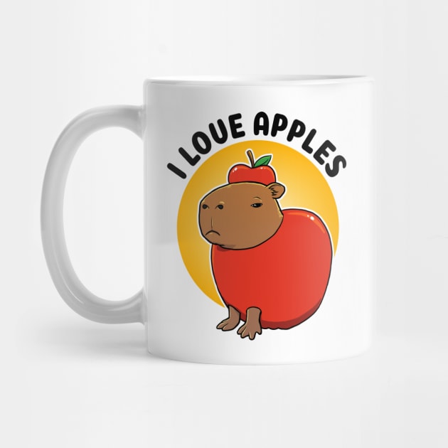 I love apples Capybara by capydays